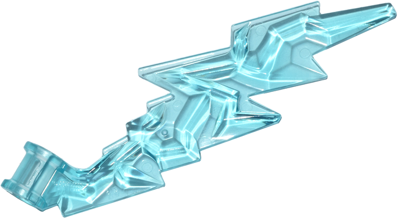 LEGO 2149 - Wave Angular Single with Axle Hole End (Lightning Bolt)