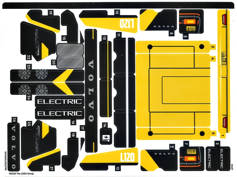 LEGO 42209stk01 - Sticker Sheet for Set 42209 - (10110653/6522705)