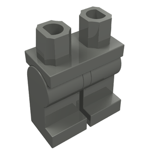 LEGO 970c00 Hips and Legs Plain in Dark Bluish Gray - Authentic LEGO Part
