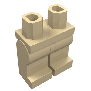 LEGO 970c00 Hips and Legs Plain in Tan - Authentic LEGO Part