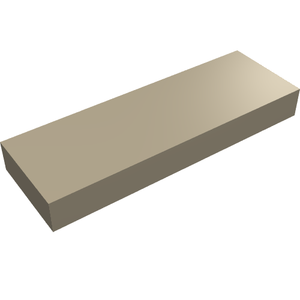 LEGO 63864 Tile 1 x 3 in Dark Tan - Authentic LEGO Part