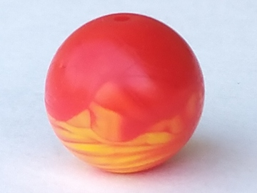 LEGO 54821pb01 - Ball, Bionicle Zamor Sphere with Marbled Bright Light Orange Pattern