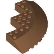 LEGO 58846 - Brick, Round Corner 10 x 10 with Slope 33 Edge, Axle Hole, Facet Cutout