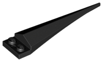 LEGO 61406pb05 - Plate, Modified 1 x 2 with Angular Extension with Molded Flexible Rubber Black Tip Pattern