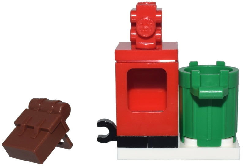LEGO Holiday & Event 76293-4 - 76293 Advent Calendar 2024, Super Heroes, Spider-Man (Day 3) - Newspaper Box and Trash Can Packed inside a grip bag