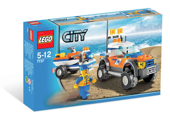 LEGO City 7737 Coast Guard 4WD & Jet Scooter, doos