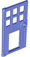 LEGO 79730 - Door 1 x 4 x 6 with 6 Panes, Stud Handle, and Hole for Pet Flap