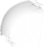 LEGO 87375 - Windscreen Quarter Dome, Bar Handles at Top and Bottom