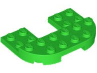 LEGO 89681 - Plate, Round 4 x 6 x 2/3, Raised 2 x 6 and 2 x 2 Cutout