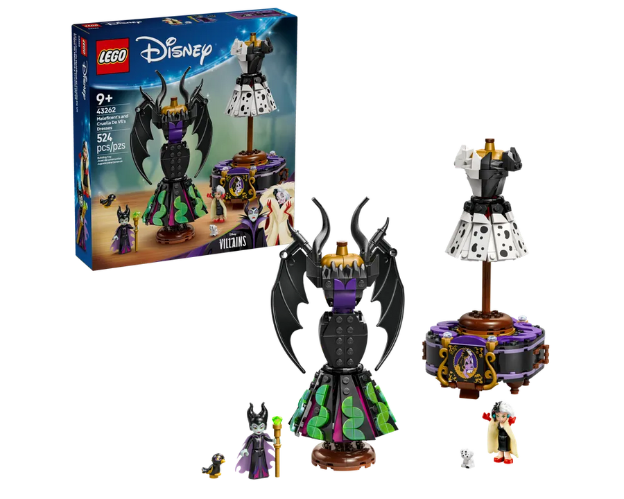LEGO Disney 43262 - Maleficent's and Cruella De Vil's Dresses
