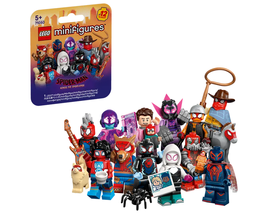 LEGO Collectible Minifigures 71050 - Minifigure, Spider-Man Across the Spider-Verse (Complete Random Set of 1 Minifigure) - Authentic LEGO Set Main Image