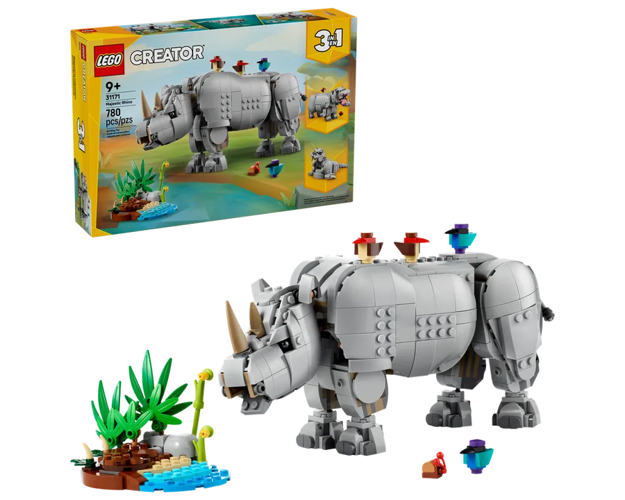 LEGO Creator 31171 - Majestic Rhino - Authentic LEGO Set Main Image