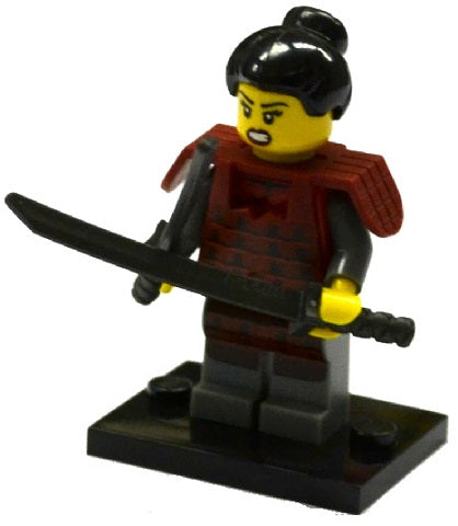 LEGO Collectible Minifigures col13-12 - col13 Samurai, Series 13 (Complete Set with Stand and Accessories)