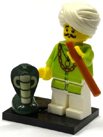 LEGO Collectible Minifigures col13-4 - col13 Snake Charmer, Series 13 (Complete Set with Stand and Accessories)