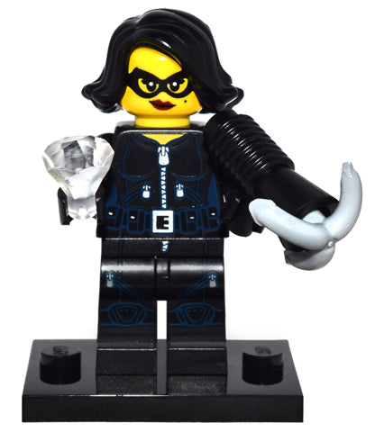 LEGO Collectible Minifigures col15-15 - col15 Juwelendief, Serie 15 (Complete Set met Standaard en Accessoires)