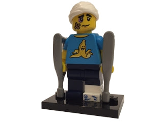 LEGO Collectible Minifigures col15-4 - col15 Clumsy Guy, Serie 15 (Complete Set met Standaard en Accessoires)
