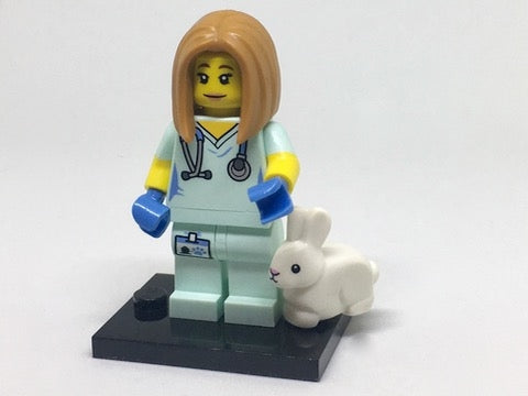 LEGO Collectible Minifigures col17-5 - col17 Dierenarts, Serie 17 (Complete Set met Standaard en Accessoires)