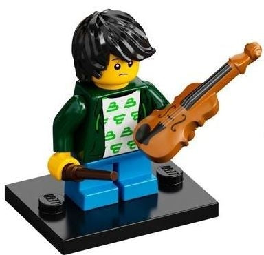LEGO Collectible Minifigures col21-2 - col21 Violin Kid, Series 21 (Complete Set with Stand and Accessories)