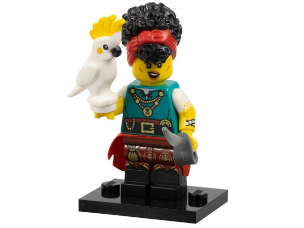 LEGO Collectible Minifigures col27-10 - col27 Pirate Quartermaster, Series 27 (Complete Set with Stand and Accessories)