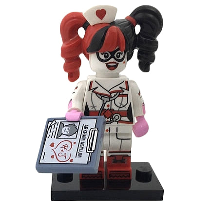 LEGO Collectible Minifigures coltlbm-13 - Nurse Harley Quinn, The LEGO Batman Movie, Serie 1 (Complete Set met Standaard en Accessoires)