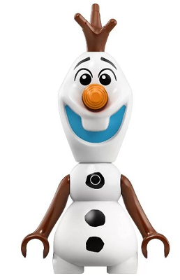 LEGO Minifigure dp138 - Olaf - Mini Doll Body, Medium Blue Mouth