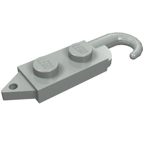 LEGO 3127 - Hook Plate, Modified 1 x 2 with Crane Hook Left