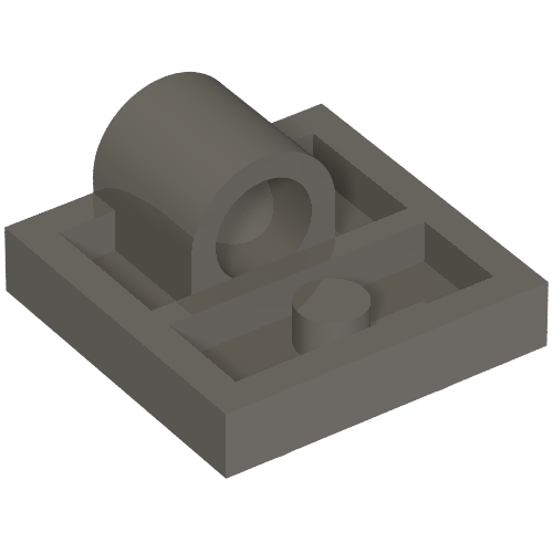 LEGO 10247 - Plate, Modified 2 x 2 with Pin Hole - Full Cross Support Underneath