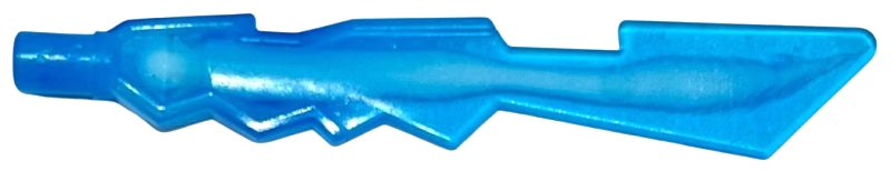 LEGO 11439pb01 - Minifigure, Weapon Sword Blade with Jagged Edges and Bar End with Marbled White Pattern