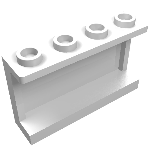 LEGO 14718 - Panel 1 x 4 x 2 with Side Supports - Hollow Studs