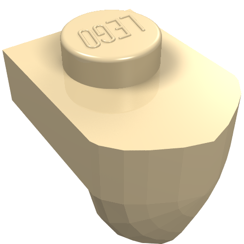 LEGO 15070 - Aangepaste plaat 1 x 1 met verticale tand