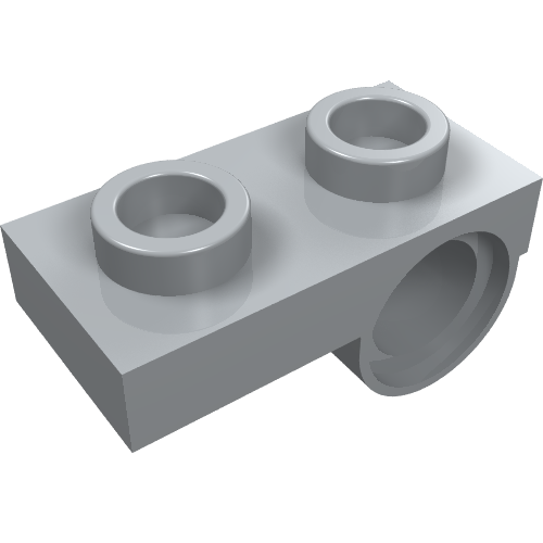 LEGO 18677 - Aangepaste plaat 1 x 2 met Pin Hole aan onderkant