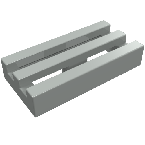 LEGO 2412a - Tile, Modified 1 x 2 Grille without Bottom Groove