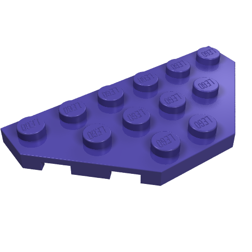 LEGO 2419 - Wedge, Plate 3 x 6 Cut Corners