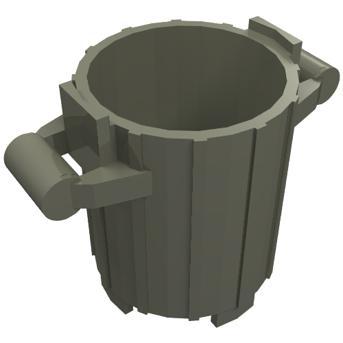LEGO 2439 - Container, Trash Can with 2 Cover Holders