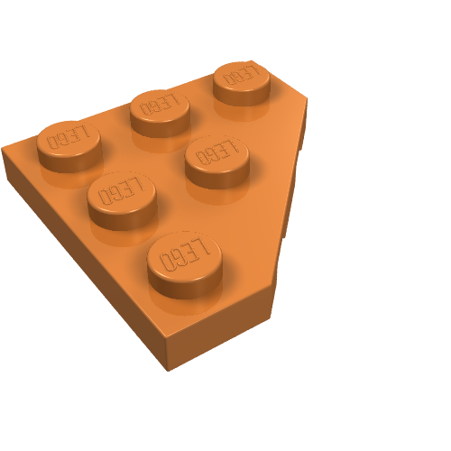 LEGO 2450 - Wedge, Plate 3 x 3 Cut Corner