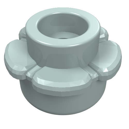 LEGO 24866 - Plate, Round 1 x 1 with Flower Edge (5 Petals)