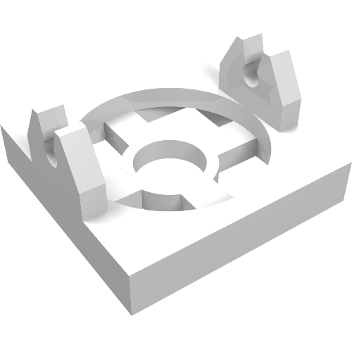 LEGO 2609a - Magnet Holder Tile 2 x 2 - Short Arms