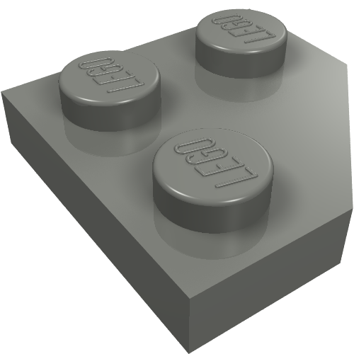 LEGO 26601 - Wig, plaat 2 x 2 met afgesneden hoek