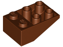 LEGO 2752 - Omgekeerde helling 33 3 x 2 met holle ronde onderkant tube