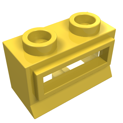 LEGO 27c01 - Raam 1 x 2 x 1 met transparant glas (27 / 27glass)