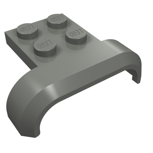 LEGO 28326 - Voertuig, spatbord 4 x 3 x 1 met gebogen boog