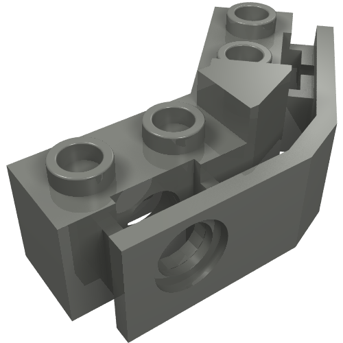LEGO 2991 - Technic, Brick 1 x 2 - 1 x 2 Angled with Bumper Holder