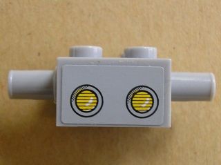 LEGO 30000pb01 - Brick, Modified 2 x 2 with Pins and Axle Hole and Headlights Pattern (Sticker) - Set 3831