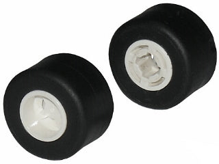 LEGO 30027bc01 - Wheel 8mm D. x 9mm for Slicks, Hole Notched for Wheels Holder Pin with Tire Smooth Small Wide Slick (30027b / 30028)