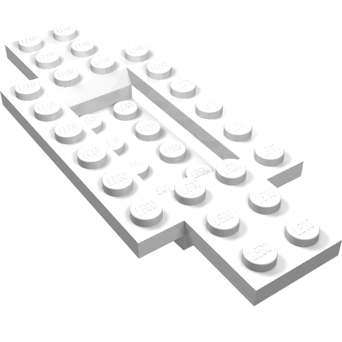 LEGO 30029 - Voertuigbasis 4 x 10 x 2/3 met 2 x 4 verzonken middenstuk met gladde onderkant