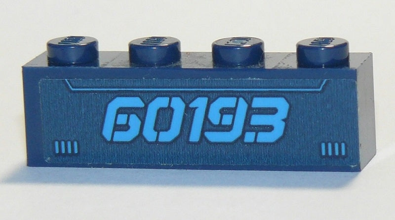 LEGO 3010pb286 - Steen 1 x 4 met '60193' Patroon (Sticker) - Set 60193