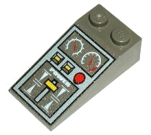 LEGO 30363pb007 - Slope 18 4 x 2 with Train Controls Pattern