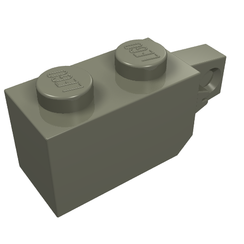 LEGO 30364 - Scharnierende steen 1 x 2 met vergrendeling en 1 vinger verticaal uiteinde