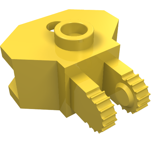 LEGO 30396 - Vergrendelbare scharnier 1 x 2 met 2 vingers en Tow Ball Socket 9 tanden