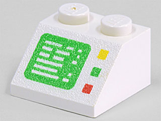 LEGO 3039p23 - Slope 45 2 x 2 with Computer Screen and Right Side Buttons Pattern